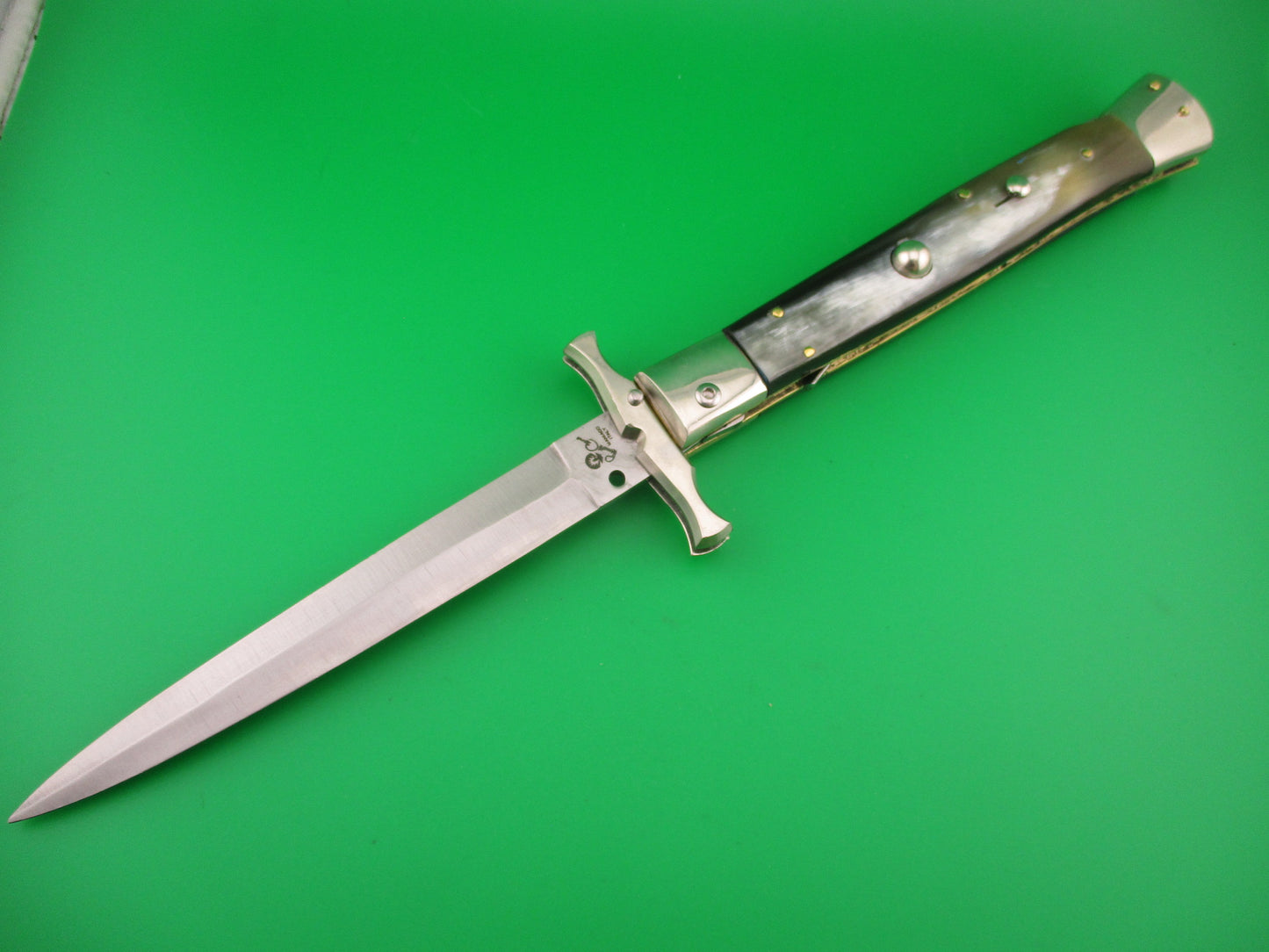 Renzo Pascotto 33cm Italian BATWING swing guard Dagger Horn Automatic knife