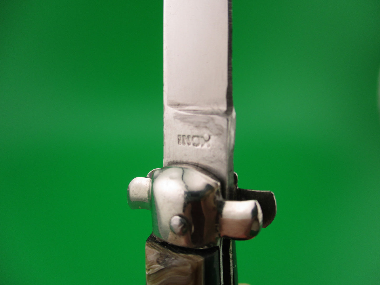 RARE INOX 12cm Italian Derby Totem BoBc vintage 1960s automatic knife