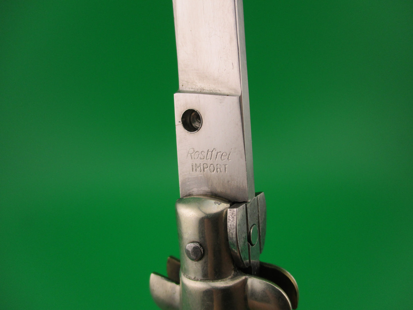Rostfrei IMPORT 20cm Italian Stag transitional vintage 1960s automatic knife