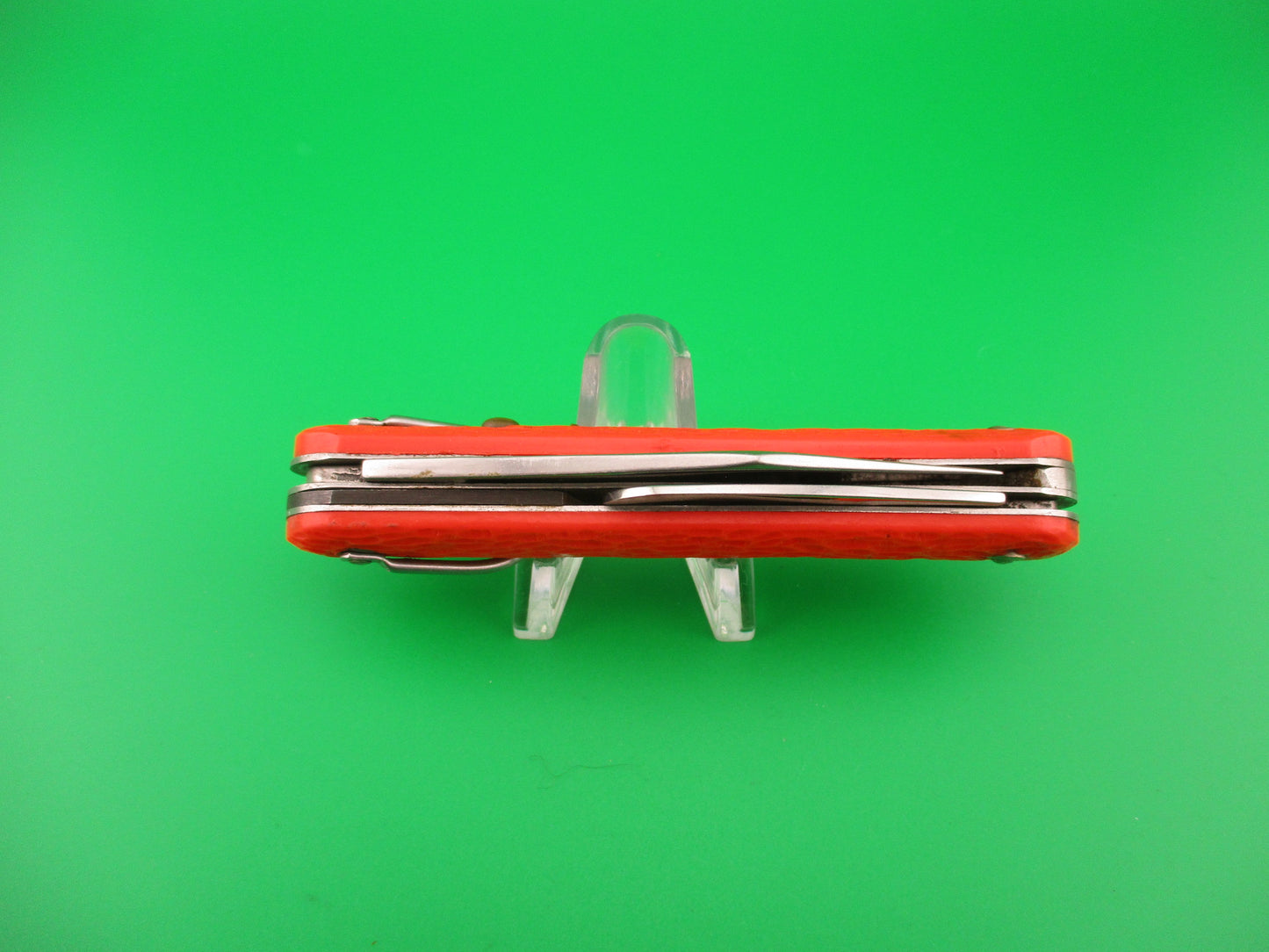 CAMILLUS vintage MC1 Orange paratrooper automatic knife with hook blade