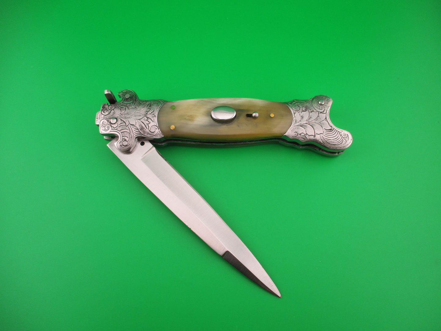 29cm Custom Reproduction of a 19th century European Automatic Oval button knife
