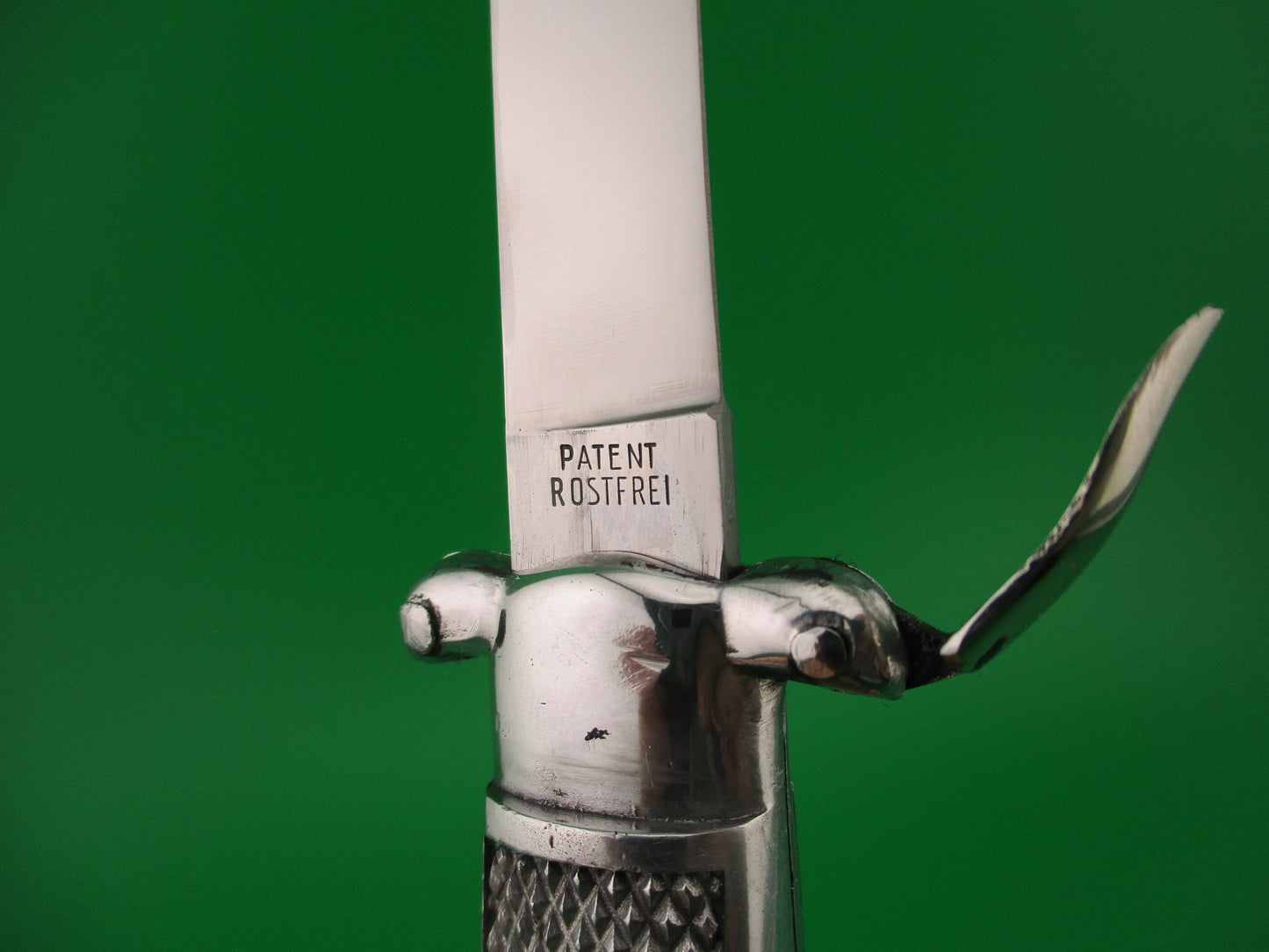 C JUL HERBERTZ IMPORT 21cm Italian Trapdoor OTF 1960s Vintage Aluminum automatic knife