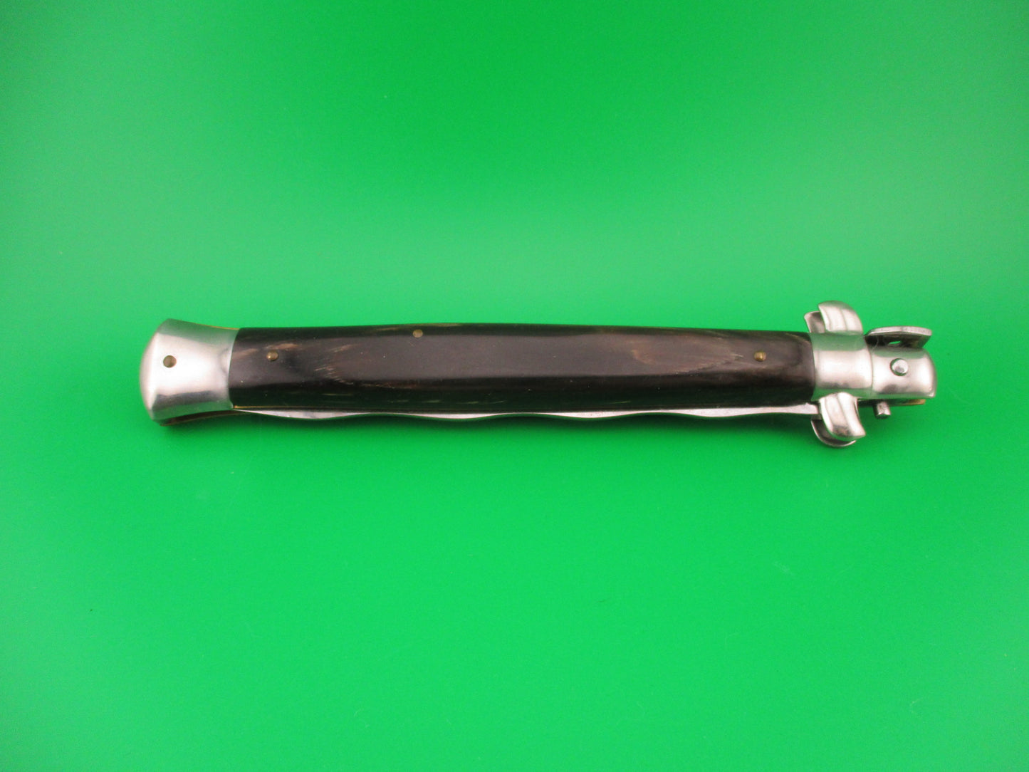 B Rostfrei Stiletto Siciliano 33cm Italian Kris Swivel bolster vintage automatic knife