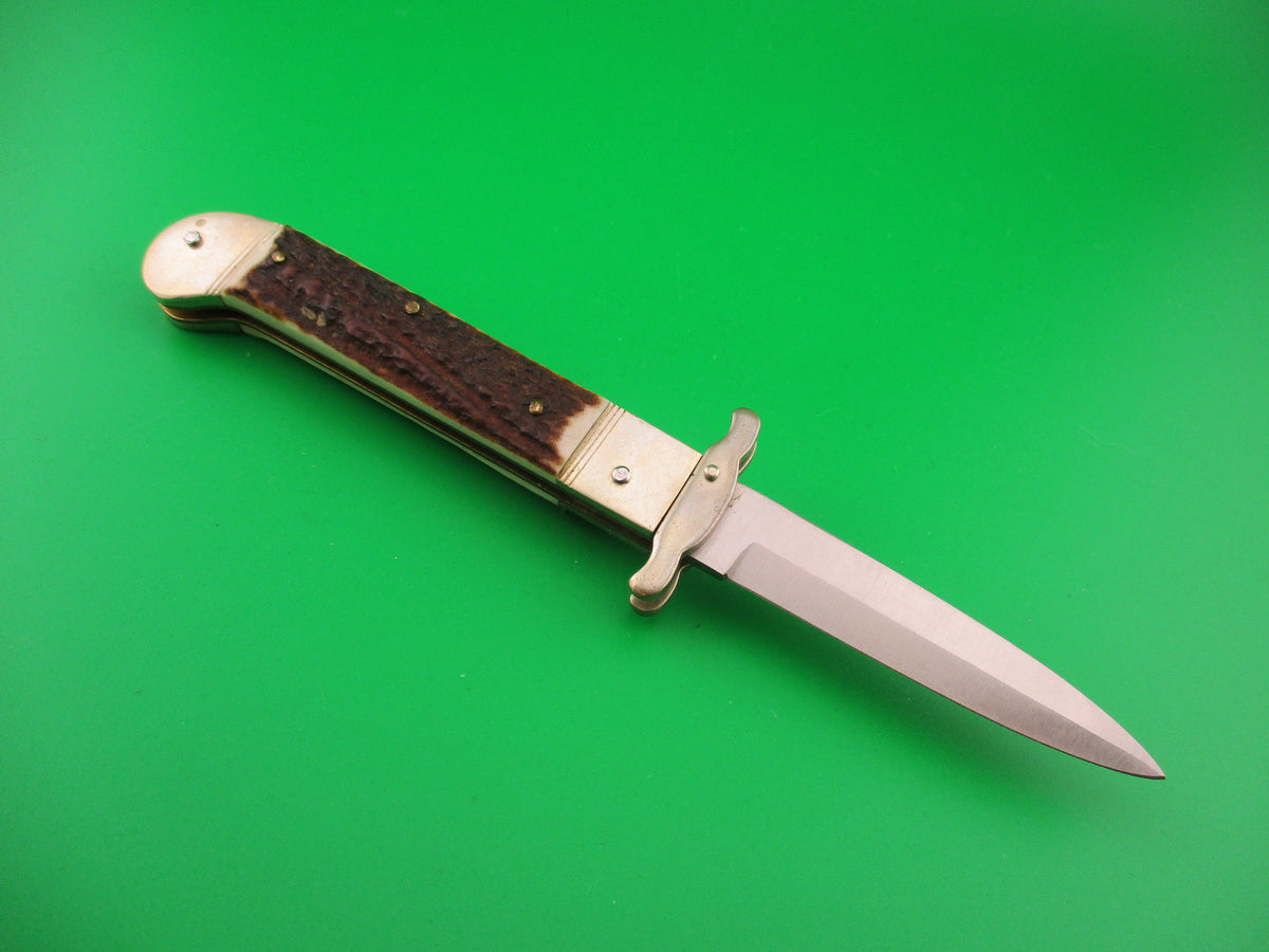 Hubertus SOLINGEN 10cm (closed) German Guardian Stag automatic knife