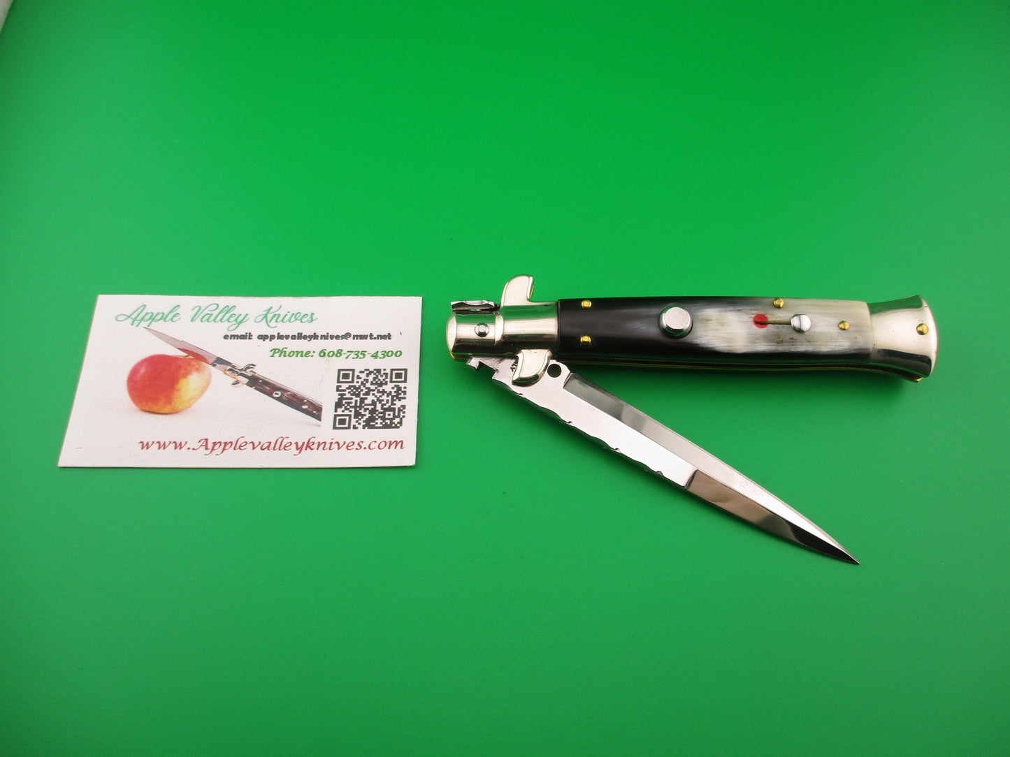 Walt's Latama ITALY 22cm Italian Flat guard Picklock Brazilian horn automatic knife