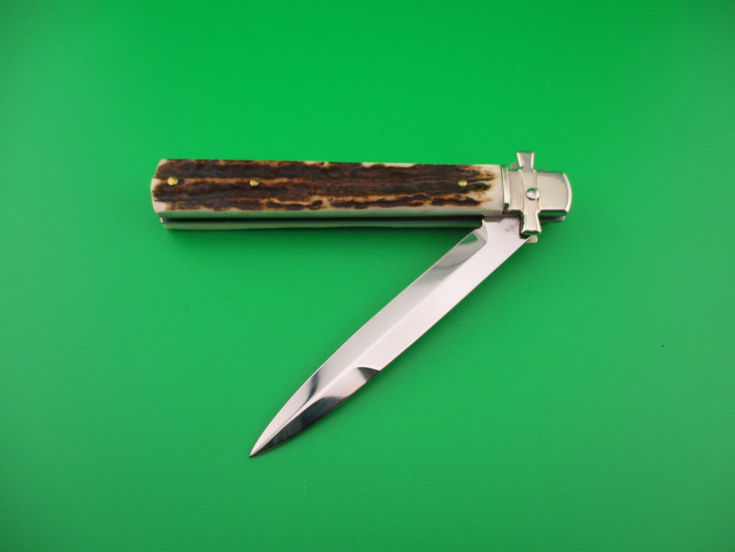 AGA CAMPOLIN Dominus 23cm Stag Lever automatic knife new in box