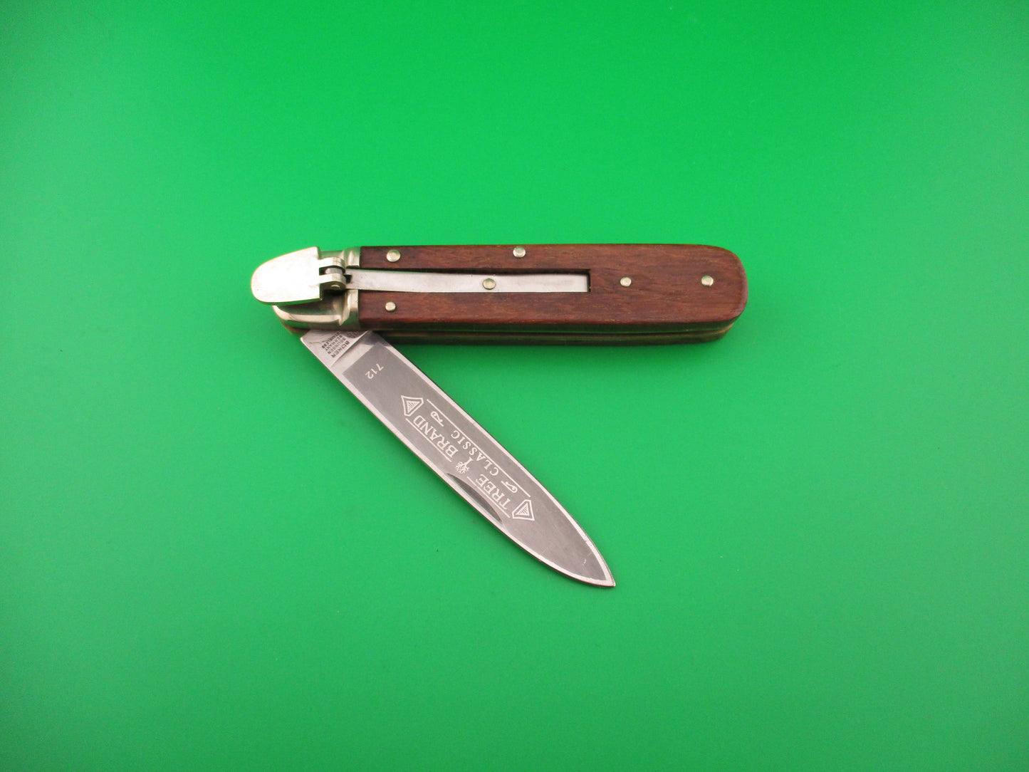 BOKER 11cm Tree Brand Classic 712 German Lever Wood automatic knife
