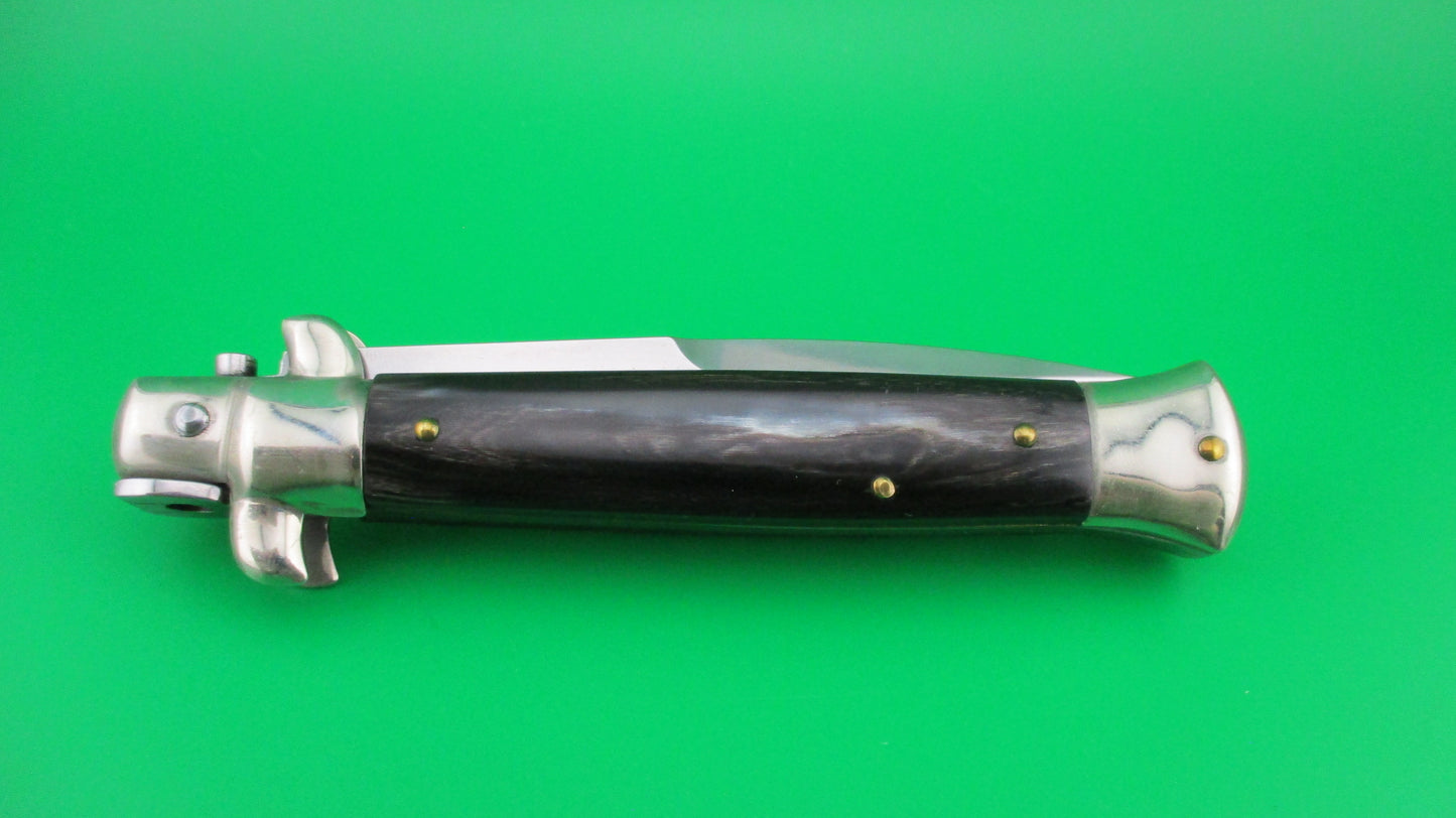 Walt's Latama ITALY (cat) 23cm Italian stiletto Gray horn automatic knife