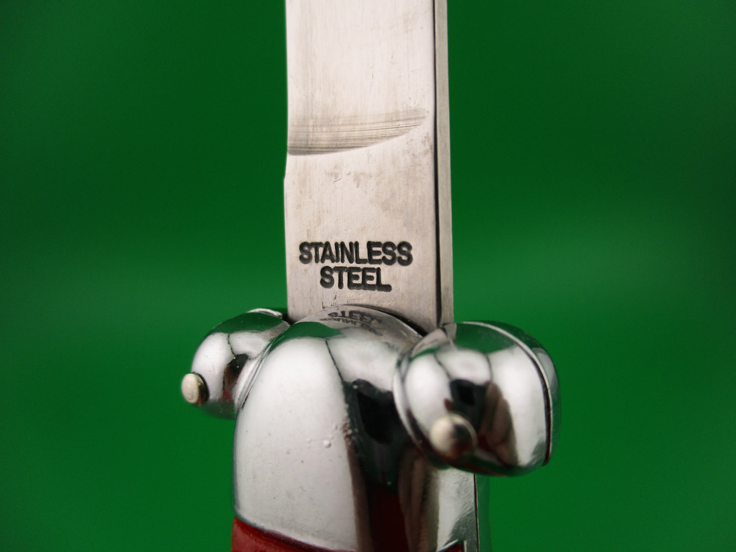 STAINLESS STEEL 21cm Super-automatic DA OTF Red switchblade knife