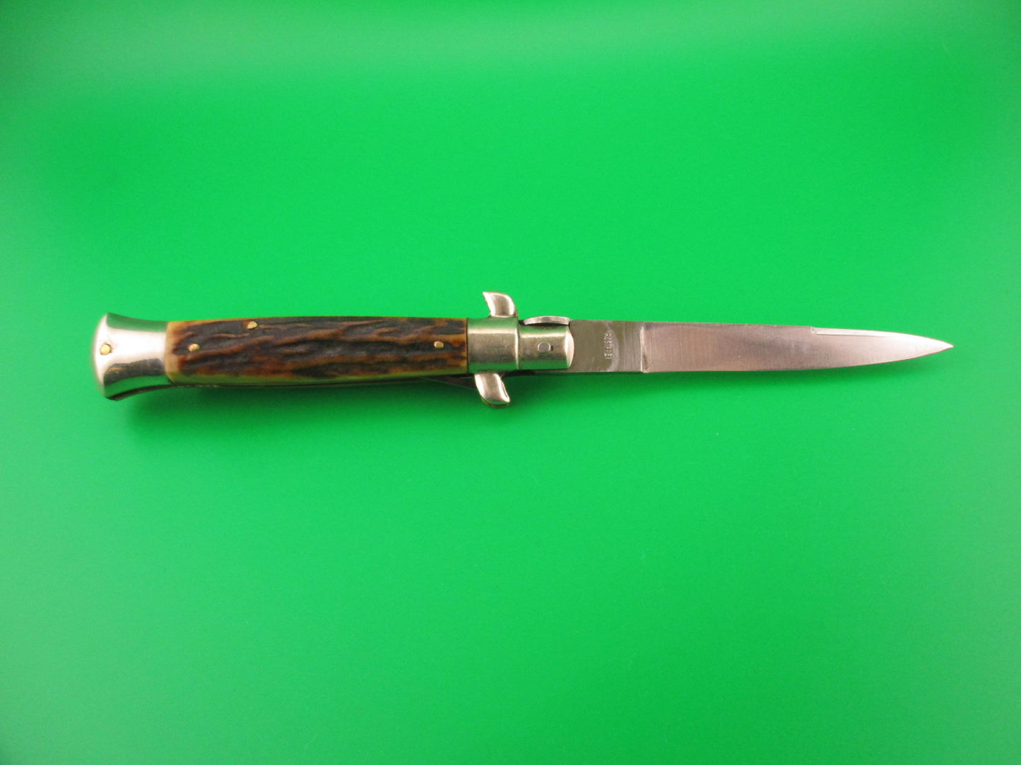 C JUL HERBERTZ IMPORT 20cm Italian Transitional Stag Red Dot automatic knife