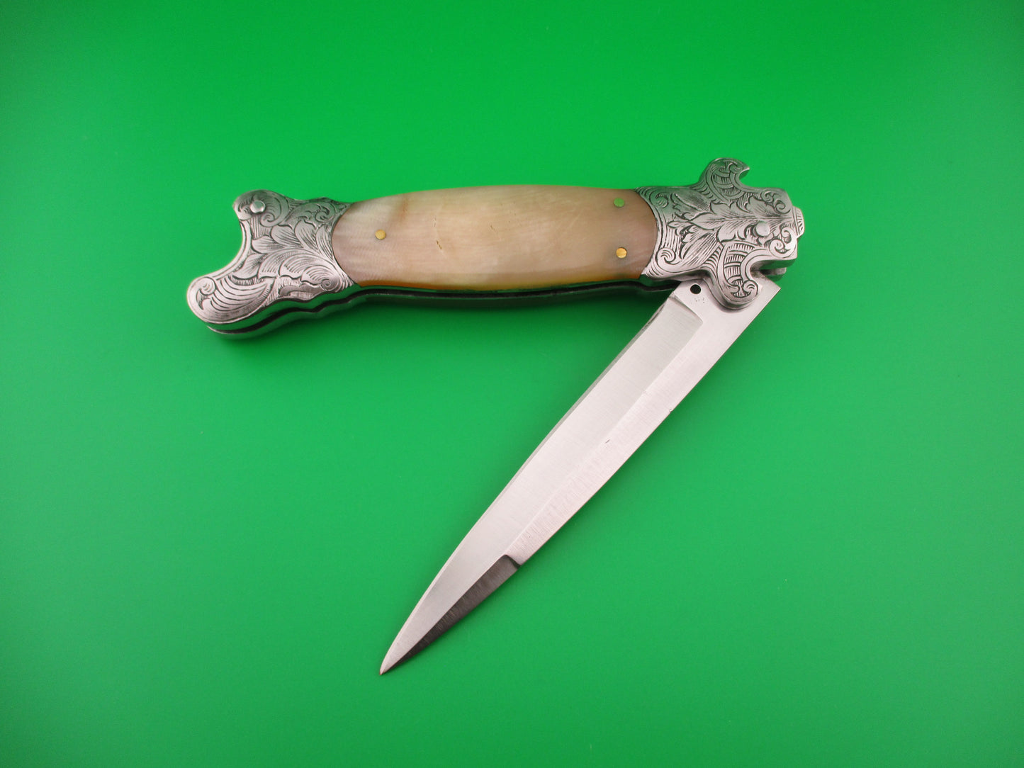 29cm Custom Reproduction of a 19th century European Automatic Oval button knife