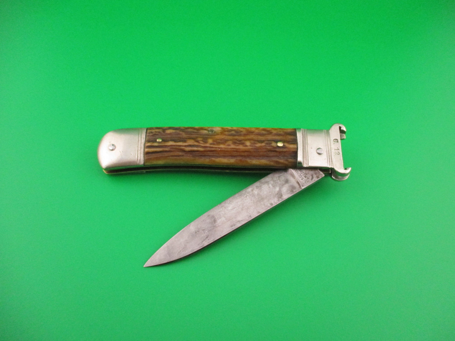 SOLINGEN MI GERMANY 20cm German Lever Shell puller automatic Johnny Cade knife