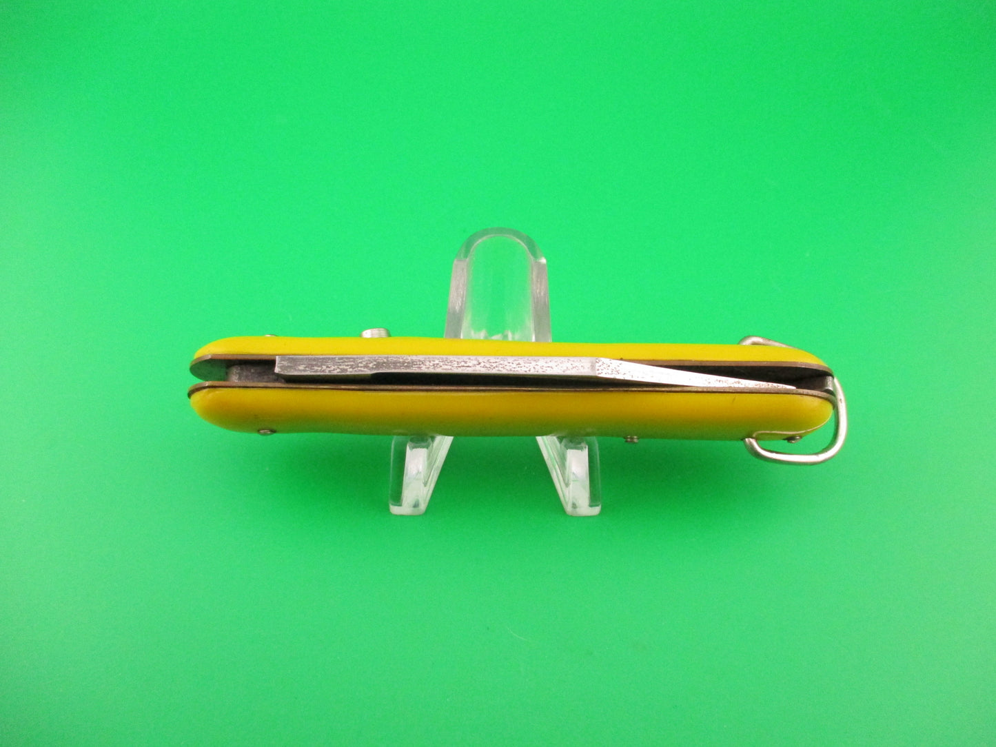 Edgemaster Fatjack Yellow #102 vintage 1940s switchblade knife made USA