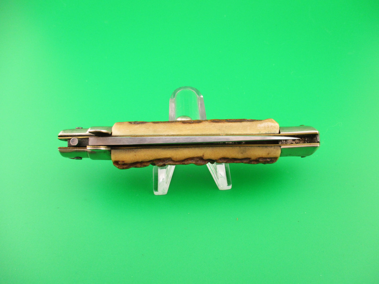 Rostfrei IMPORT 20cm Italian Stag transitional vintage 1960s automatic knife