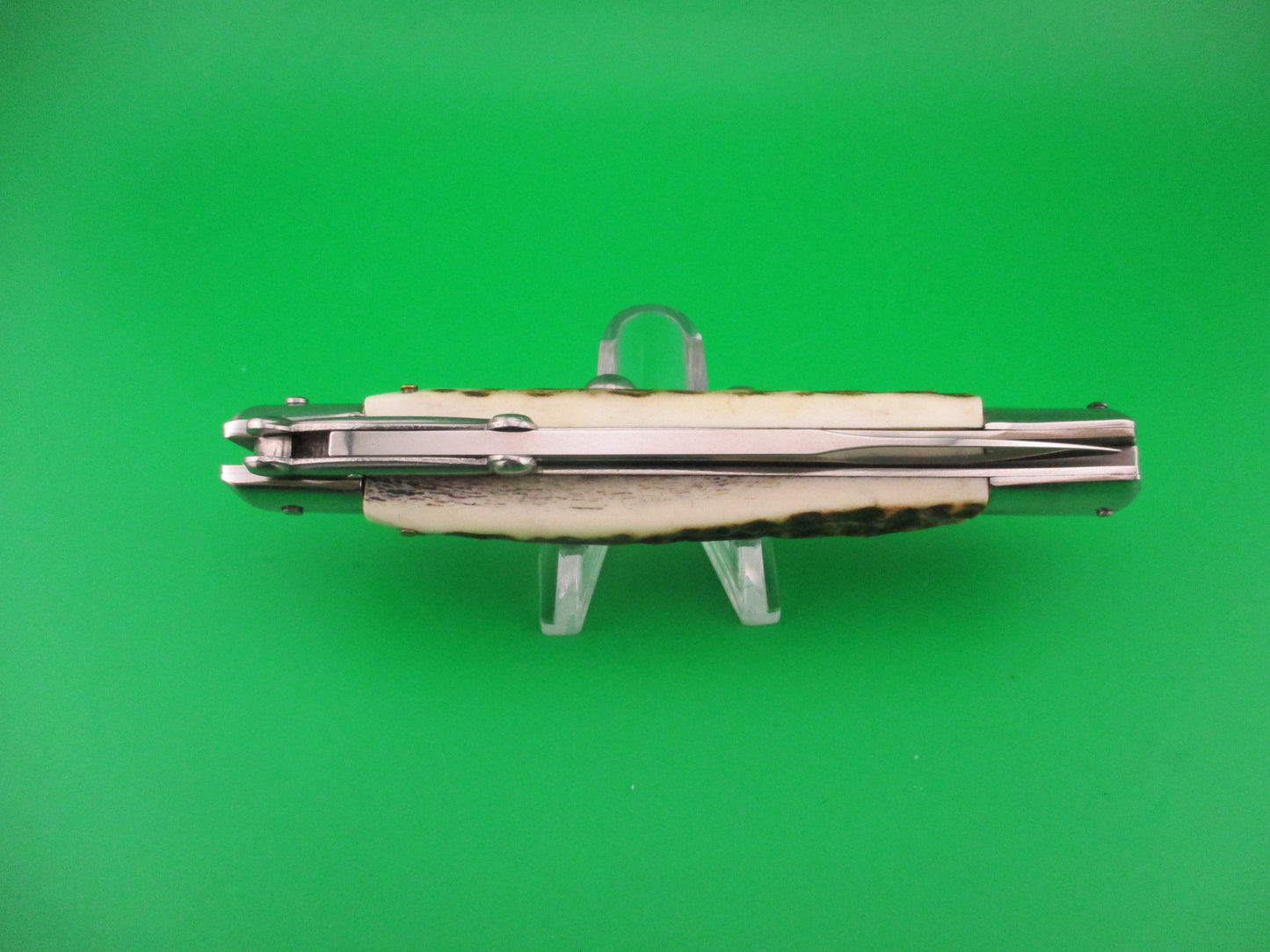 AGA CAMPOLIN 23cm Italian Swing Guard Stag Bayonet blade automatic knife 2012