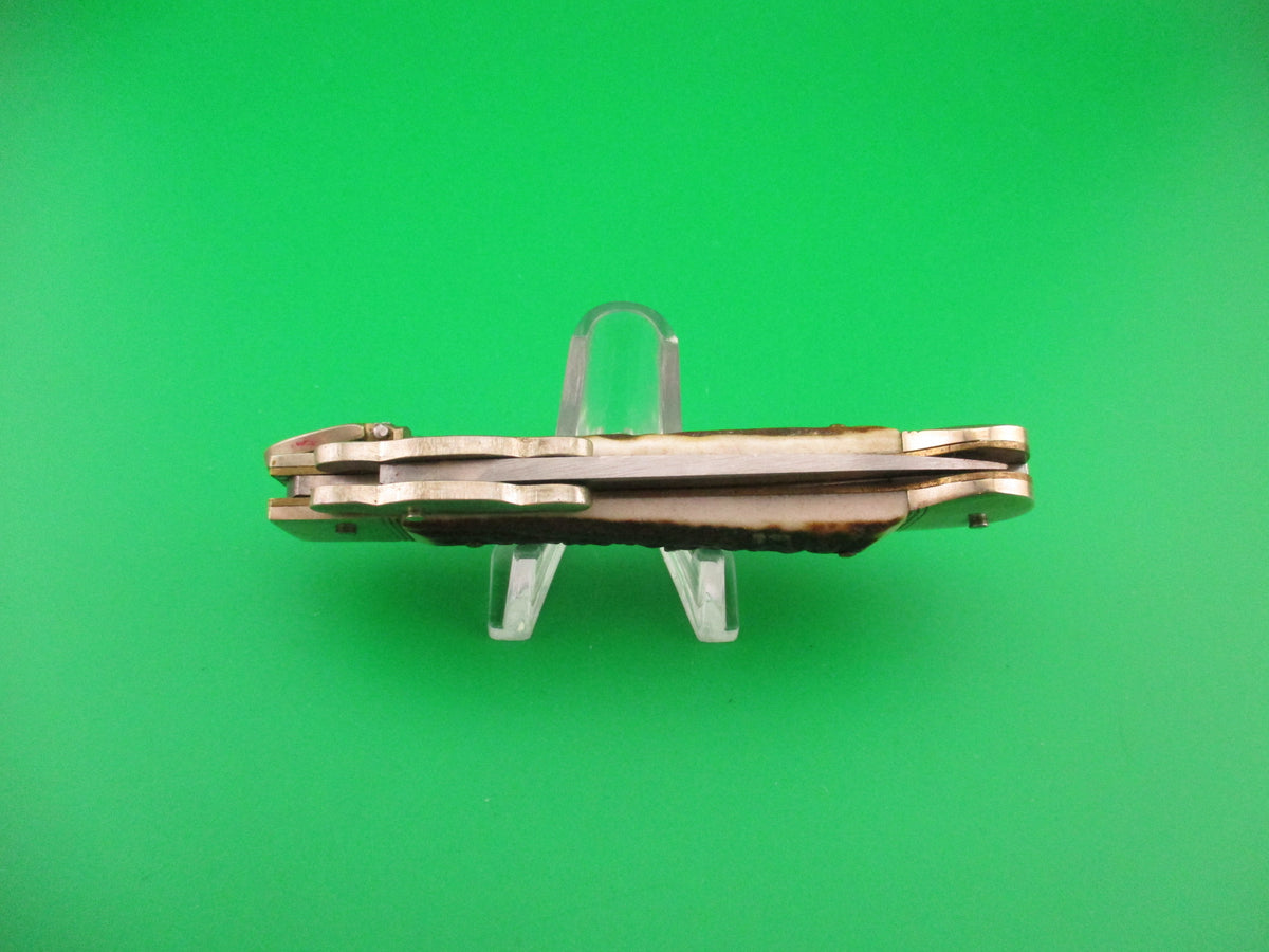 Hubertus SOLINGEN 10cm (closed) German Guardian Stag automatic knife