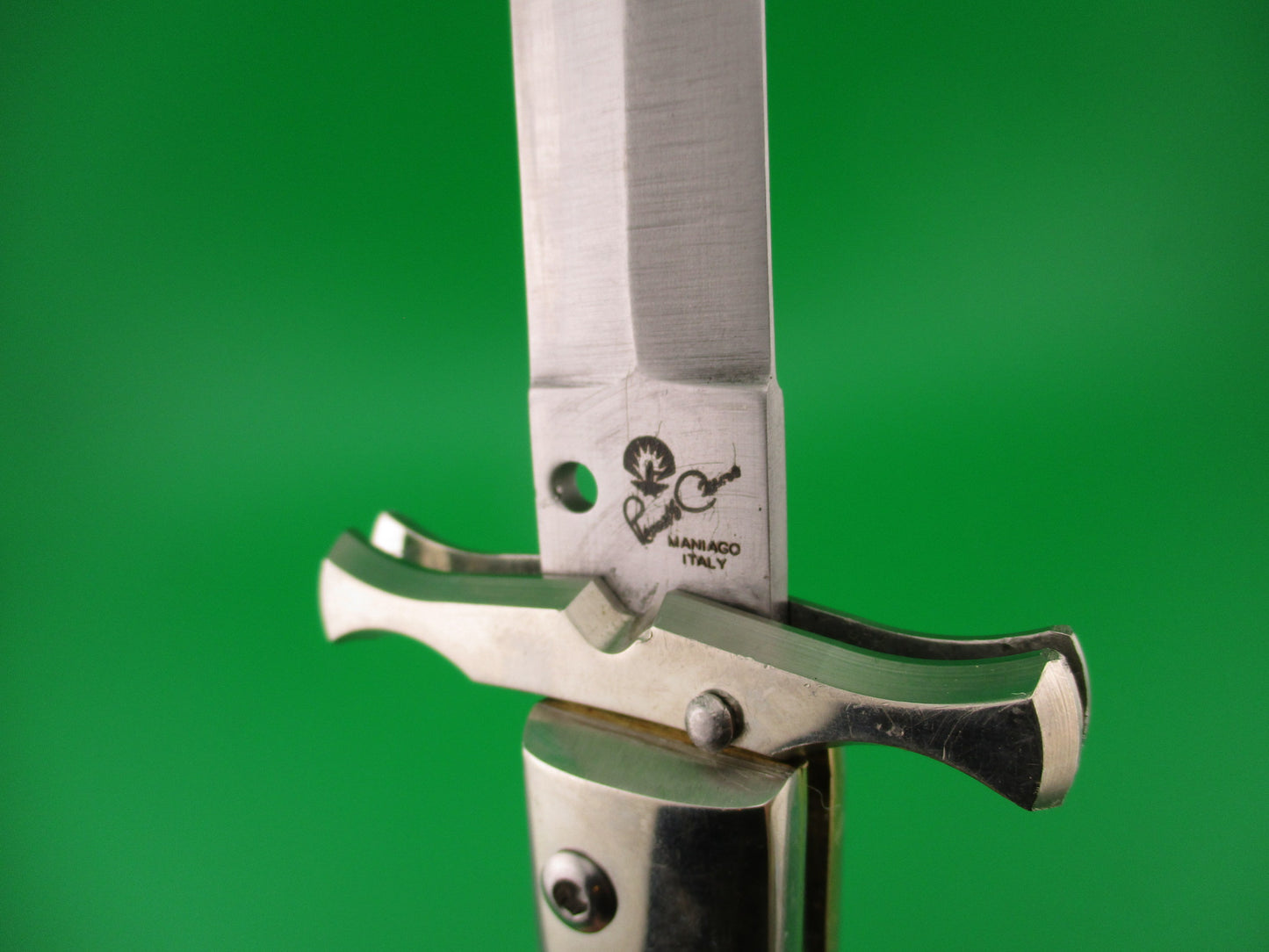 Renzo Pascotto 33cm Italian BATWING swing guard Dagger Horn Automatic knife