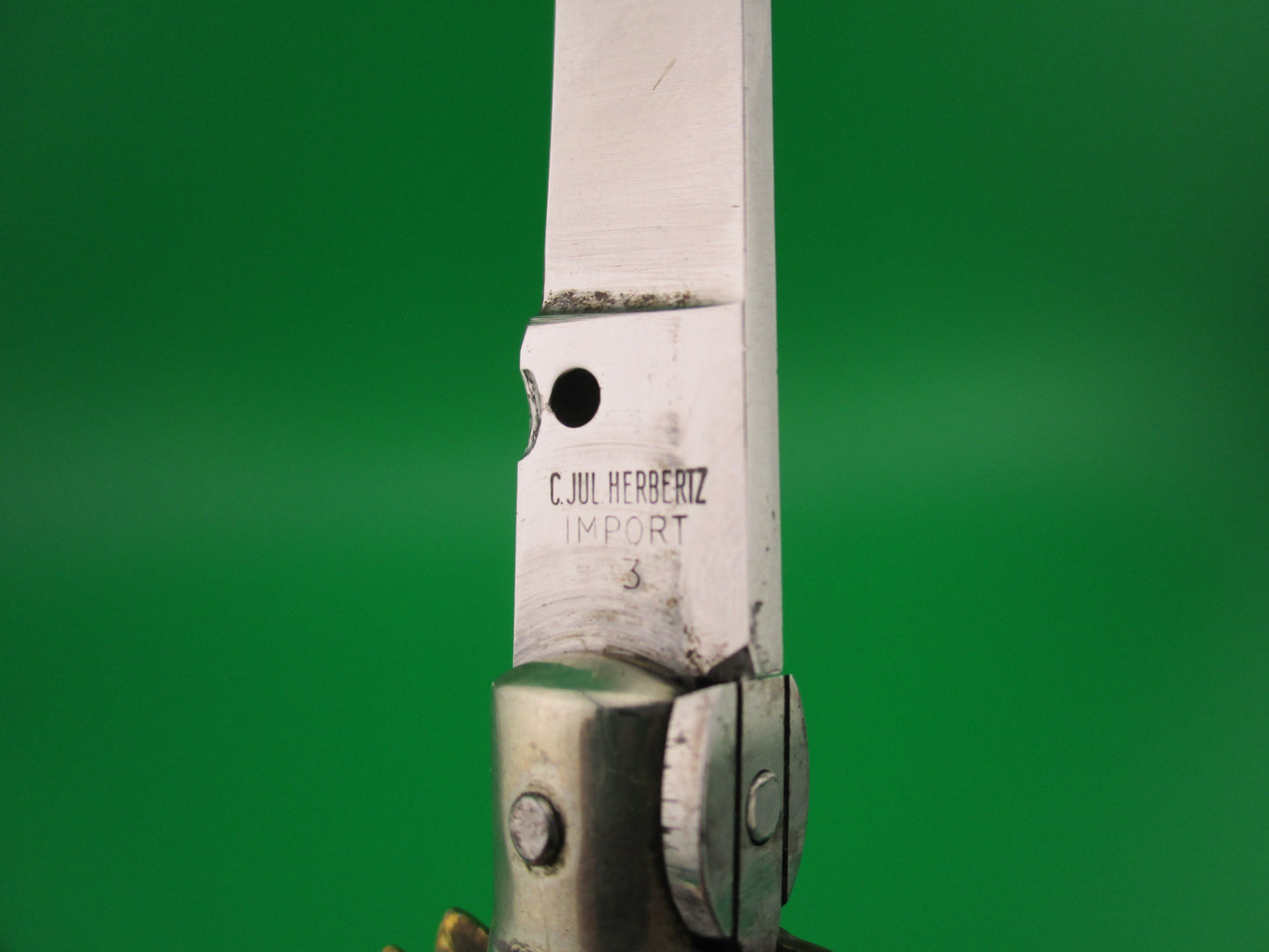 C JUL HERBERTZ IMPORT 20cm Italian Transitional Stag Red Dot automatic knife