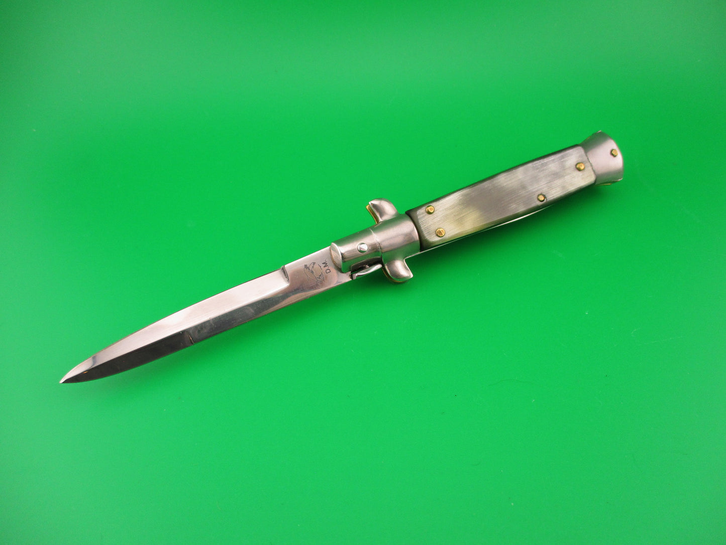 MANIAGO ITALY 18cm Italian Picklock Horn Stiletto automatic knife Red Dot