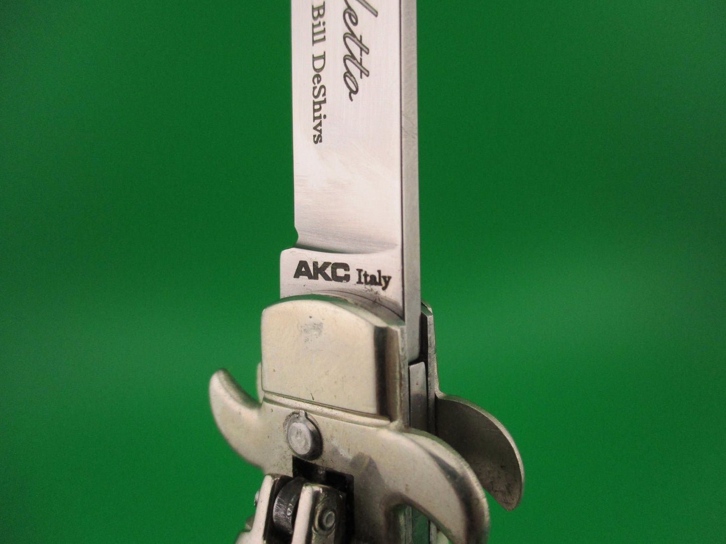 z Leverletto by Bill DeShivs AKC Italy 20cm Italian Stag lever guards automatic knife