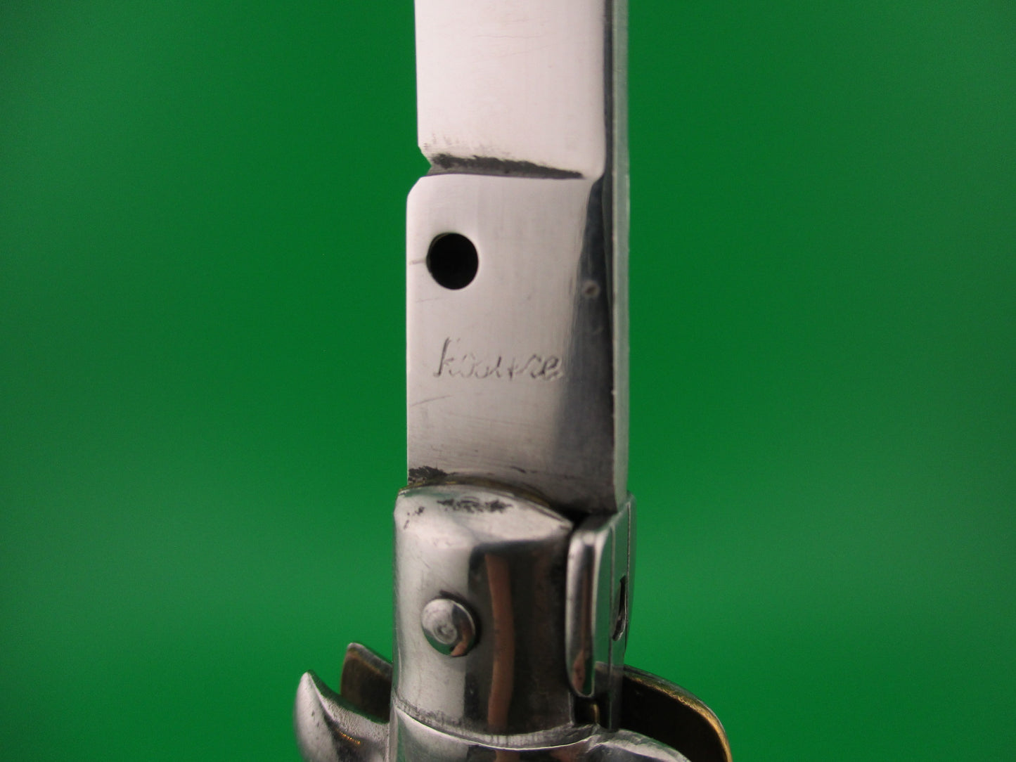 Rostfrei 21cm Italian Swivel bolster Vintage 1980s automatic knife sold in Germany