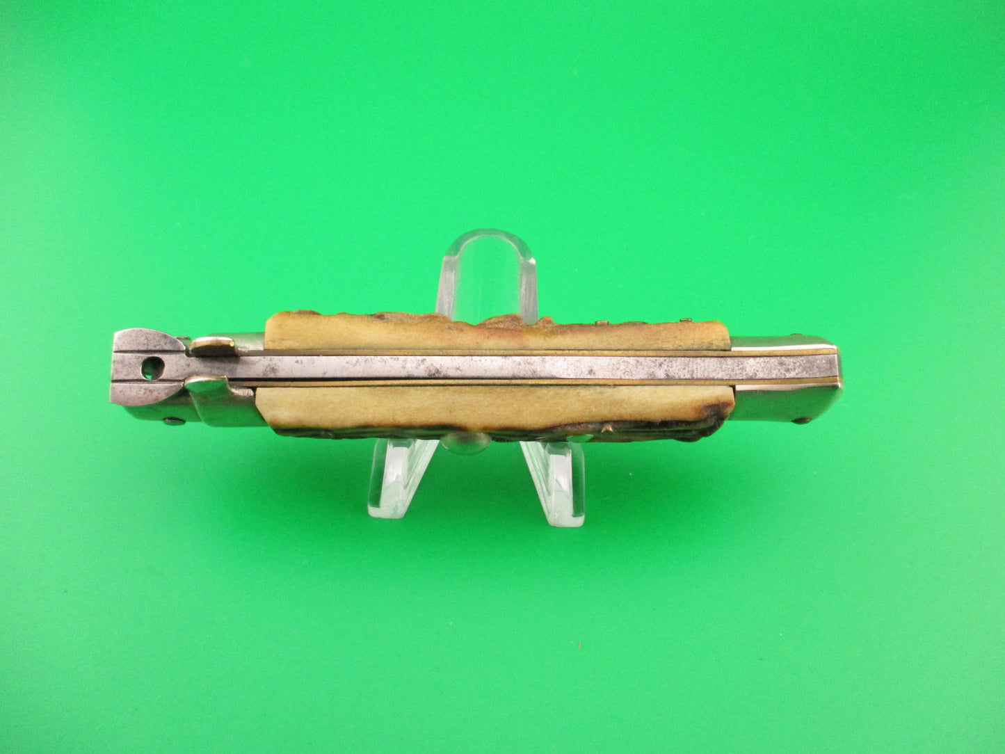 Rostfrei IMPORT 20cm Italian Stag transitional vintage 1960s automatic knife