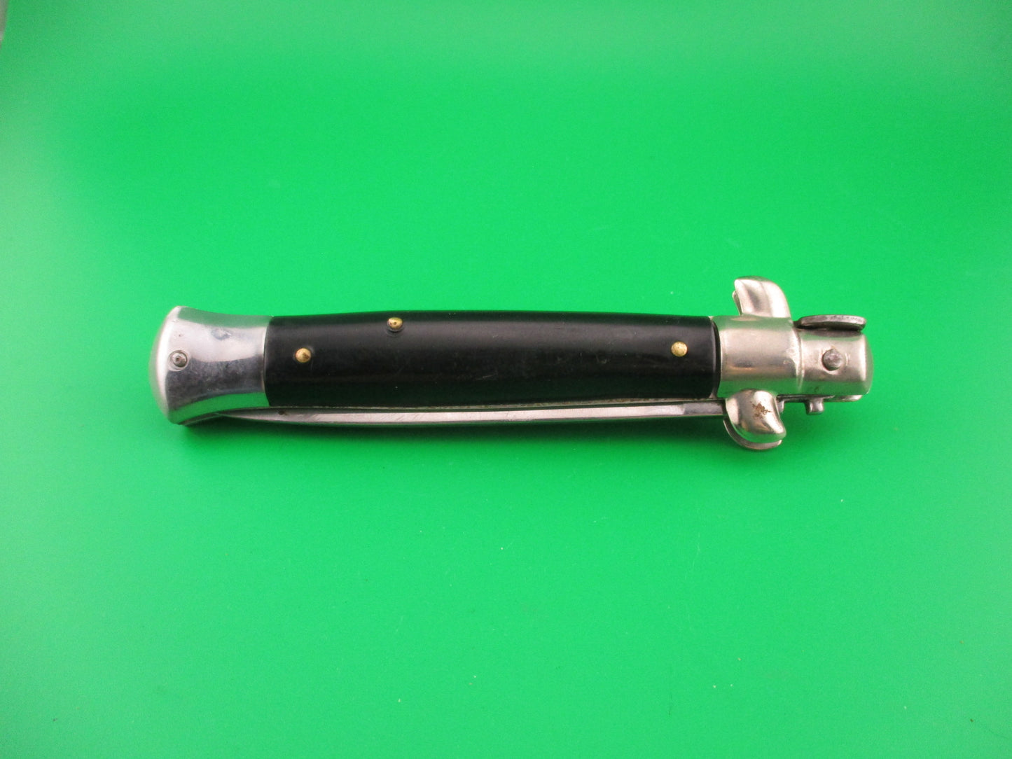 JAGUAR INOX 23cm Italian Stiletto swivel bolster Zoppis automatic knife
