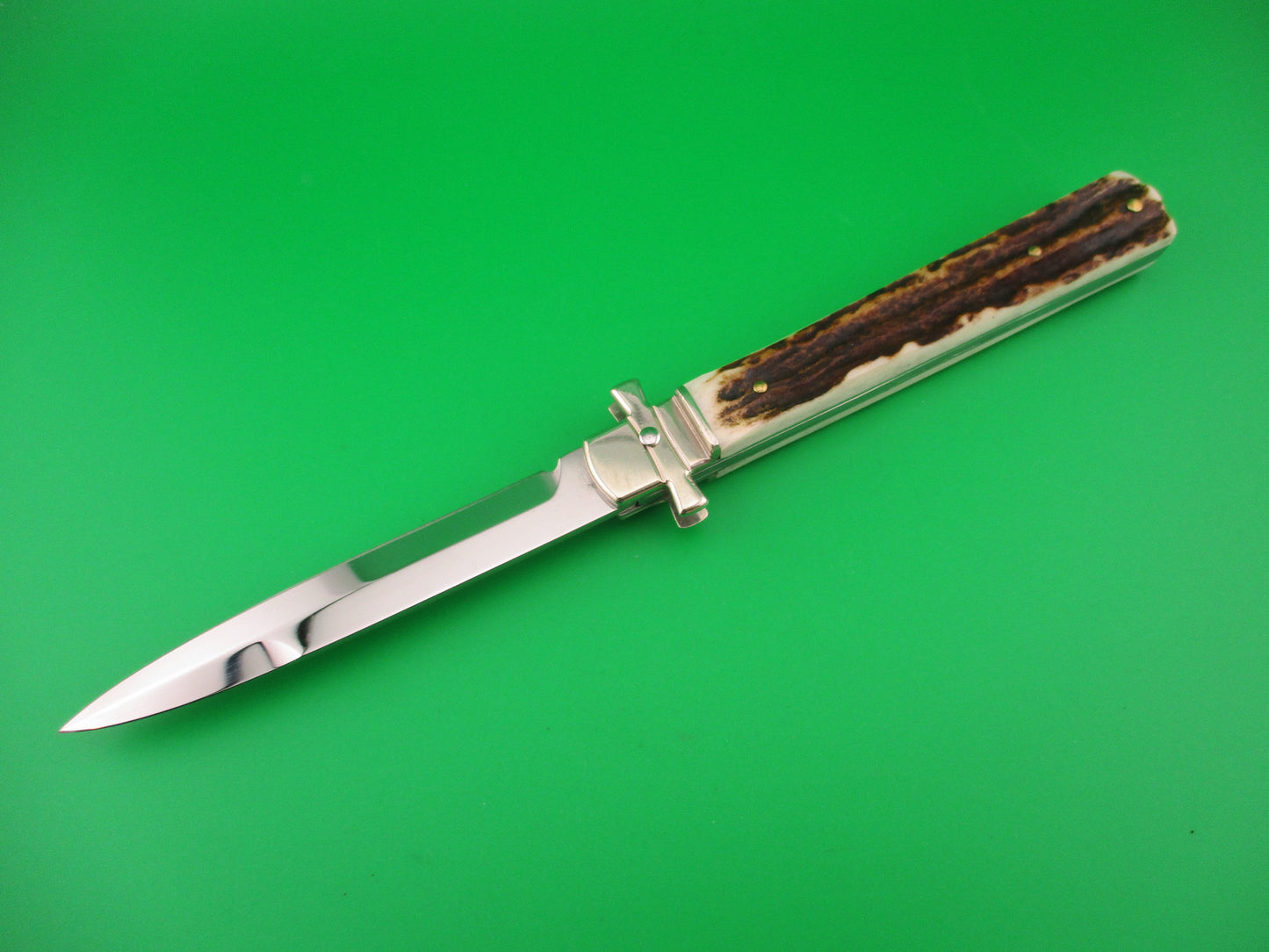 AGA CAMPOLIN Dominus 23cm Stag Lever automatic knife new in box