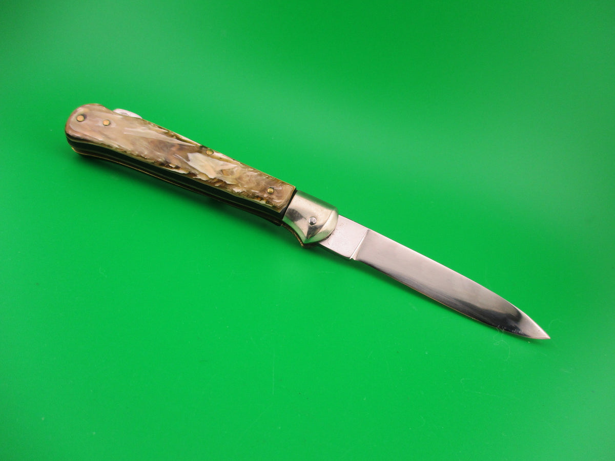 Rostfrei 20cm Italian Birds head Coffee & Cream lockback automatic knife