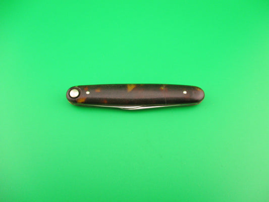 Press Button Knife Co #102 medium double Tortoise celluloid automatic knife
