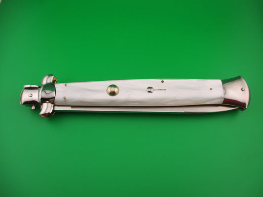 ROSTFREI ITALY 45cm Italian Stiletto Pearlex 18 inch swivel bolster automatic knife