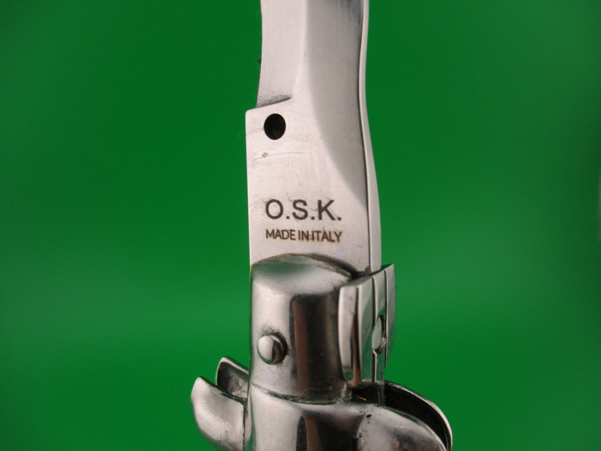OSK MADE IN ITALY 33cm Italian KRIS swivel bolster Brazilian horn switchblade knife