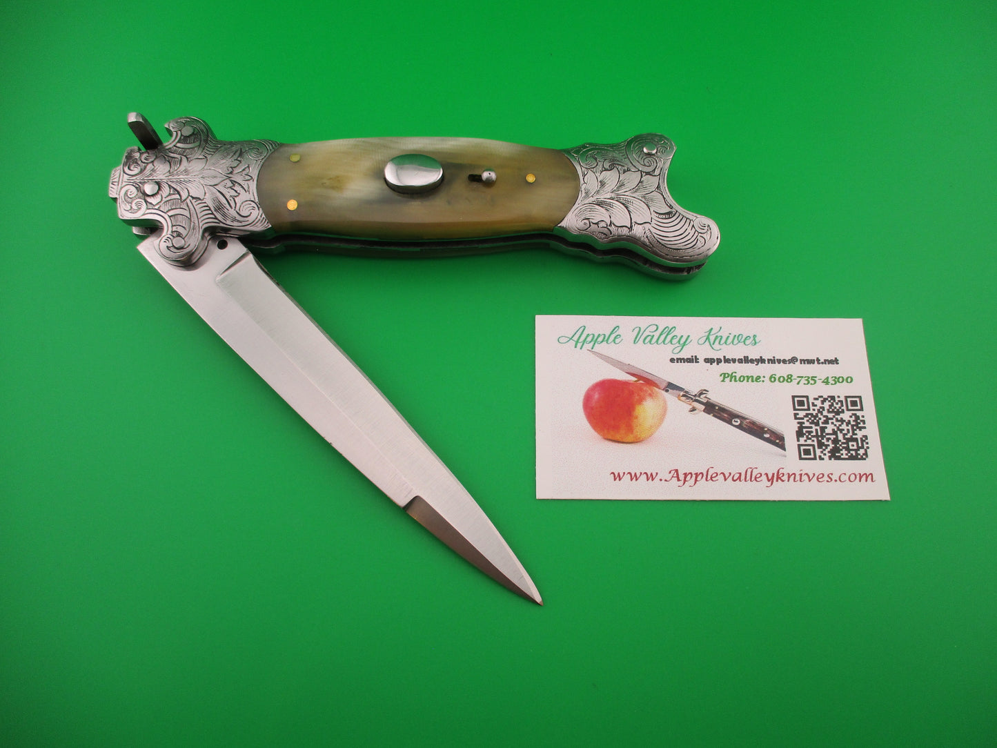 29cm Custom Reproduction of a 19th century European Automatic Oval button knife