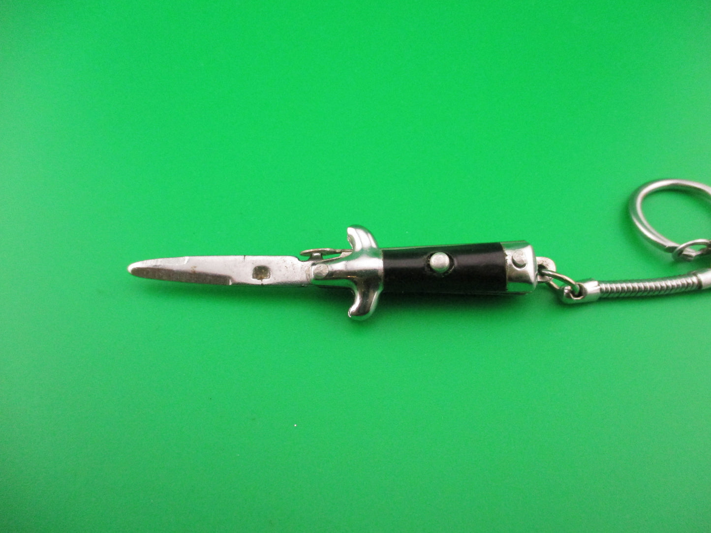 Bambi Keychain switchblade knife vintage plain black