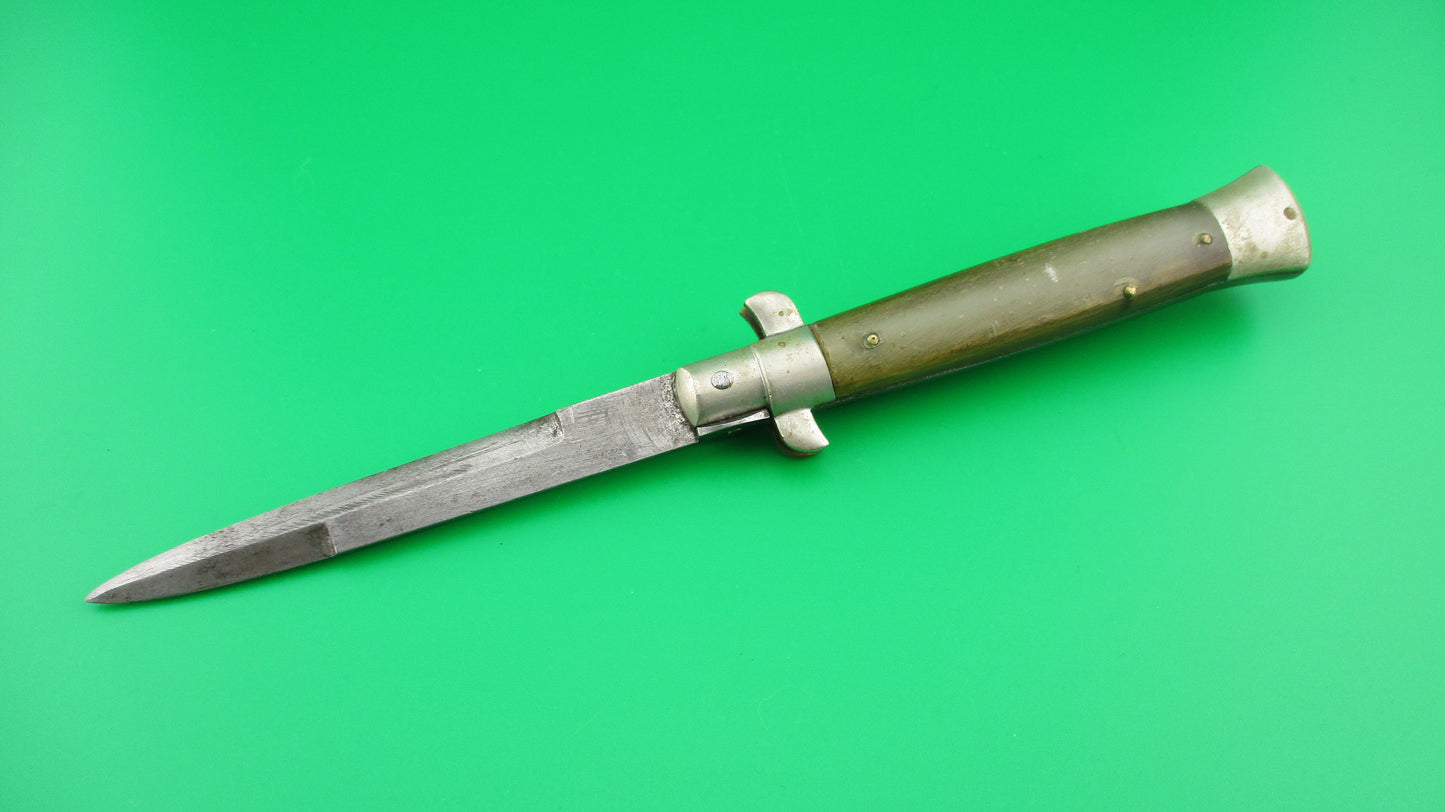 MADE IN ITALY 20cm Italian Picklock 1950s vintage automatic knife w bayonet blade