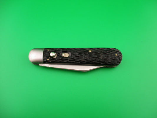 SCHRADE WALDEN NY #155 Scout Black Stagged vintage automatic knife