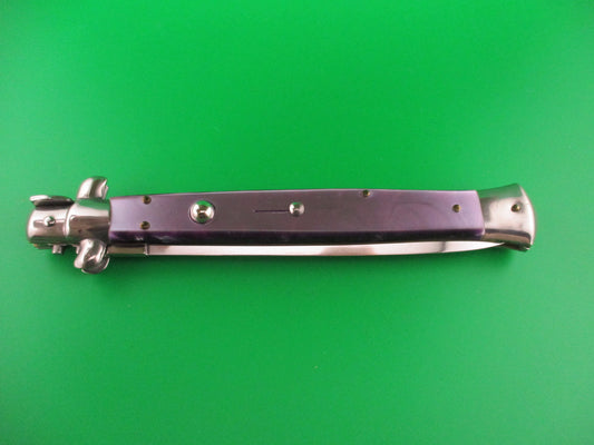 STILETTO ITALY 33cm Italian Swivel bolster Dagger Purple Acrylic automatic knife