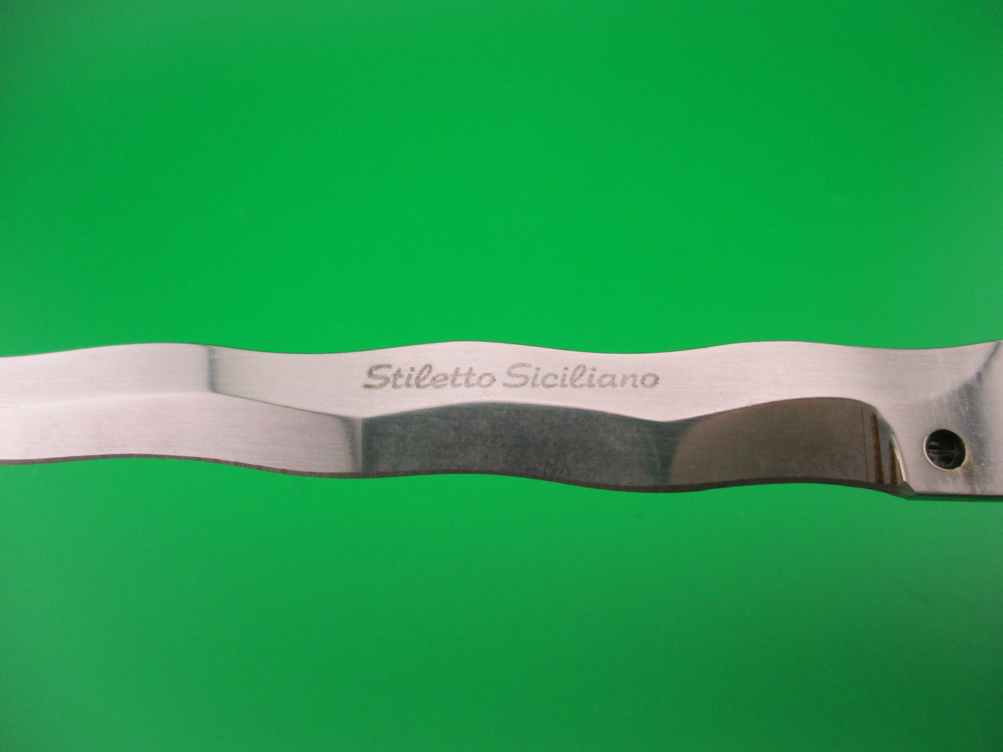 B Rostfrei Stiletto Siciliano 33cm Italian Kris Swivel bolster vintage automatic knife