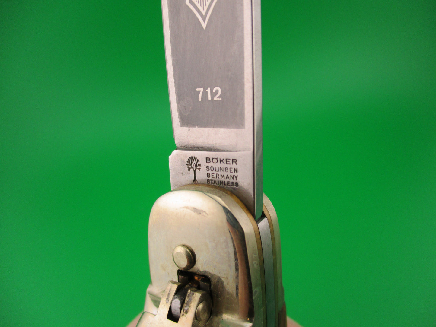 BOKER 11cm Tree Brand Classic 712 German Lever Wood automatic knife