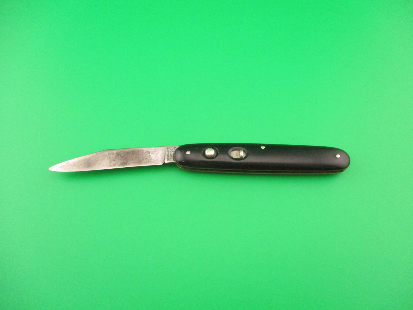 Schrade Cut Co 1404B Single Jack Black Celluloid switchblade knife