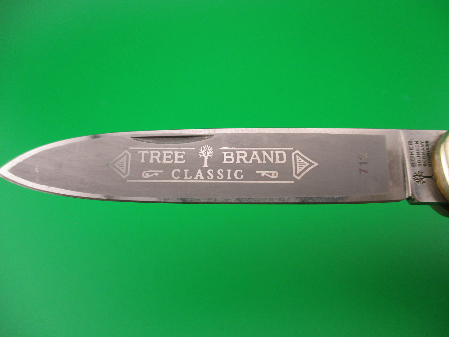 BOKER 11cm Tree Brand Classic 712 German Lever Wood automatic knife