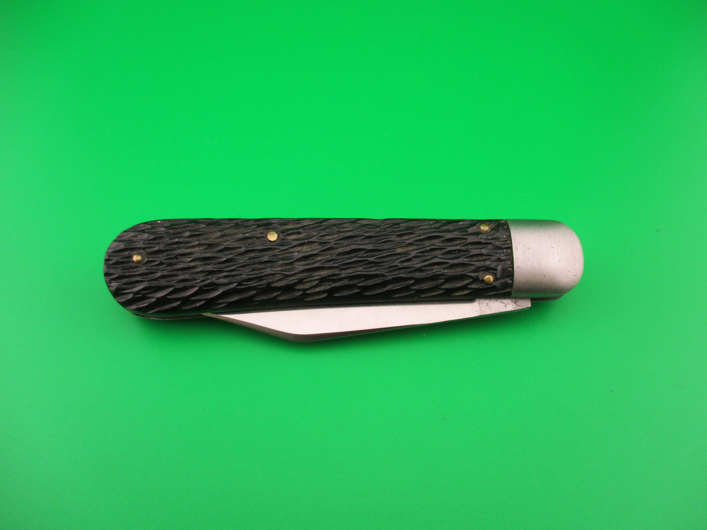 SCHRADE WALDEN NY #155 Scout Black Stagged vintage automatic knife