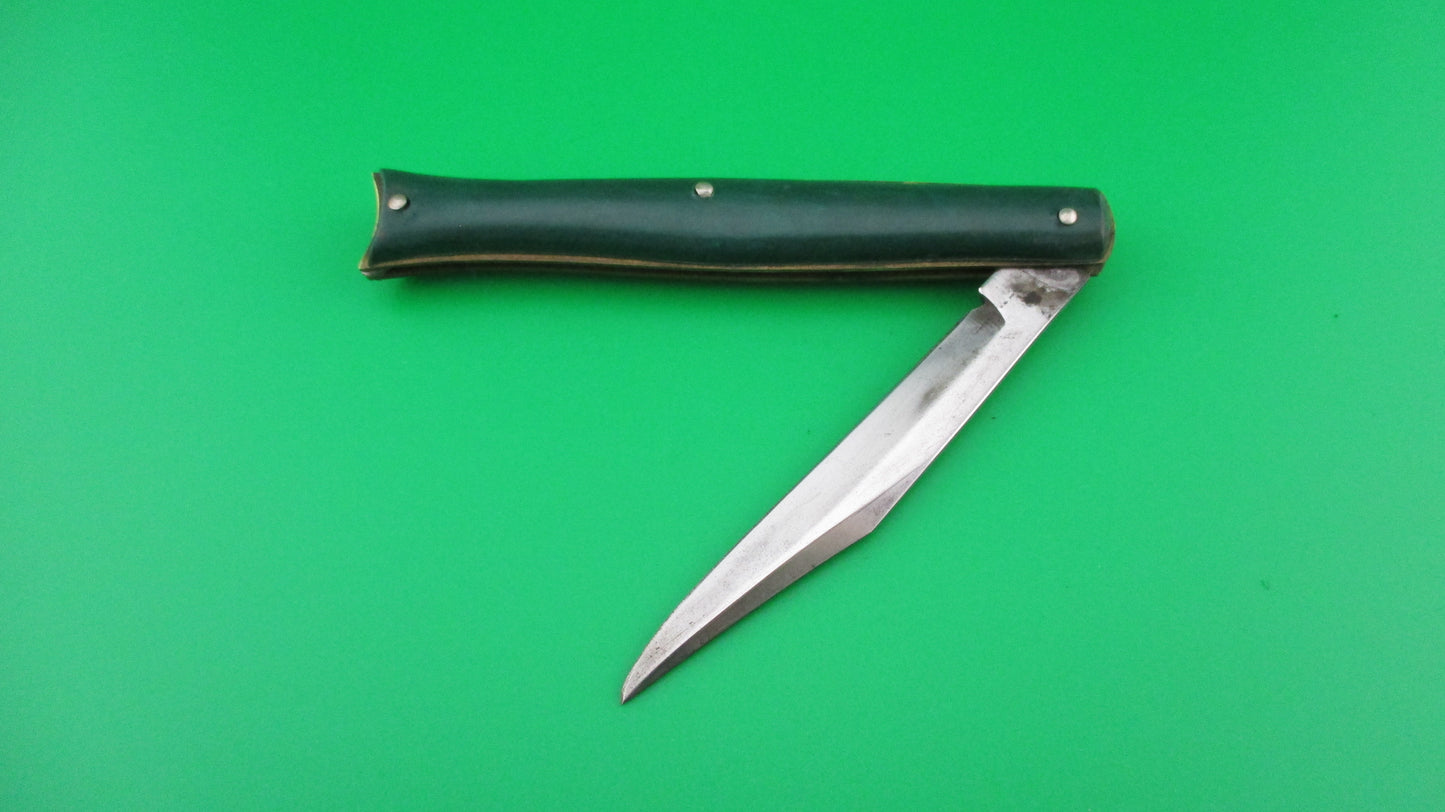 Edgemaster Fishtail Green 1950s American switchblade knife