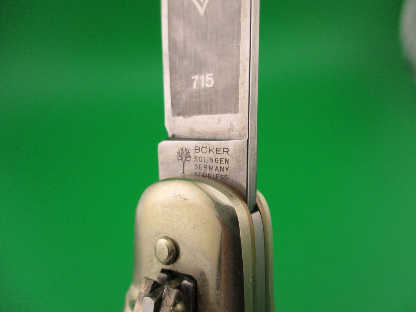 z BOKER TREE BRAND 715 German Lever Stag Classic automatic knife