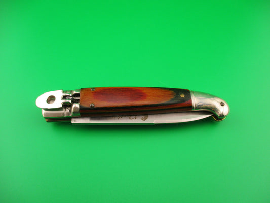 Rostfrei Panther 20cm Italian Birds head lever automatic knife with Frostwood scales