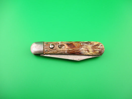 PRESTO Scout Brain Wormgroove model 1000 Vintage 1940s automatic knife