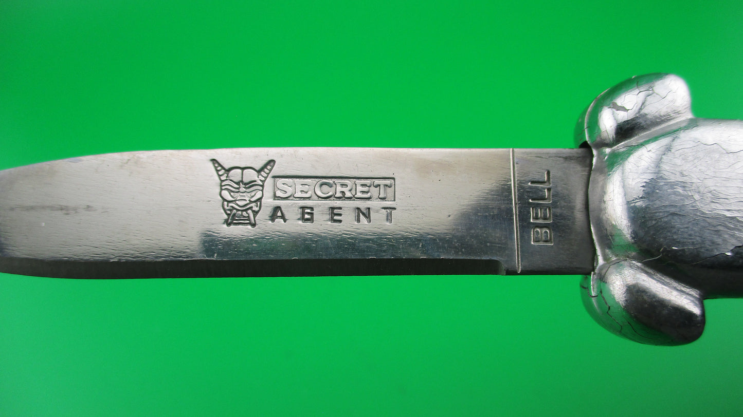 z BELL SECRET AGENT 20cm Out the Front OTF DA automatic knife black