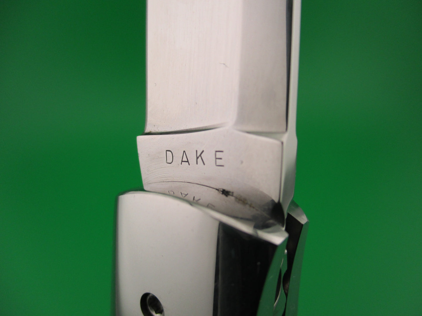 DAKE 92107 Custom Automatic Knife Burlwood Saber Drop point BoBc