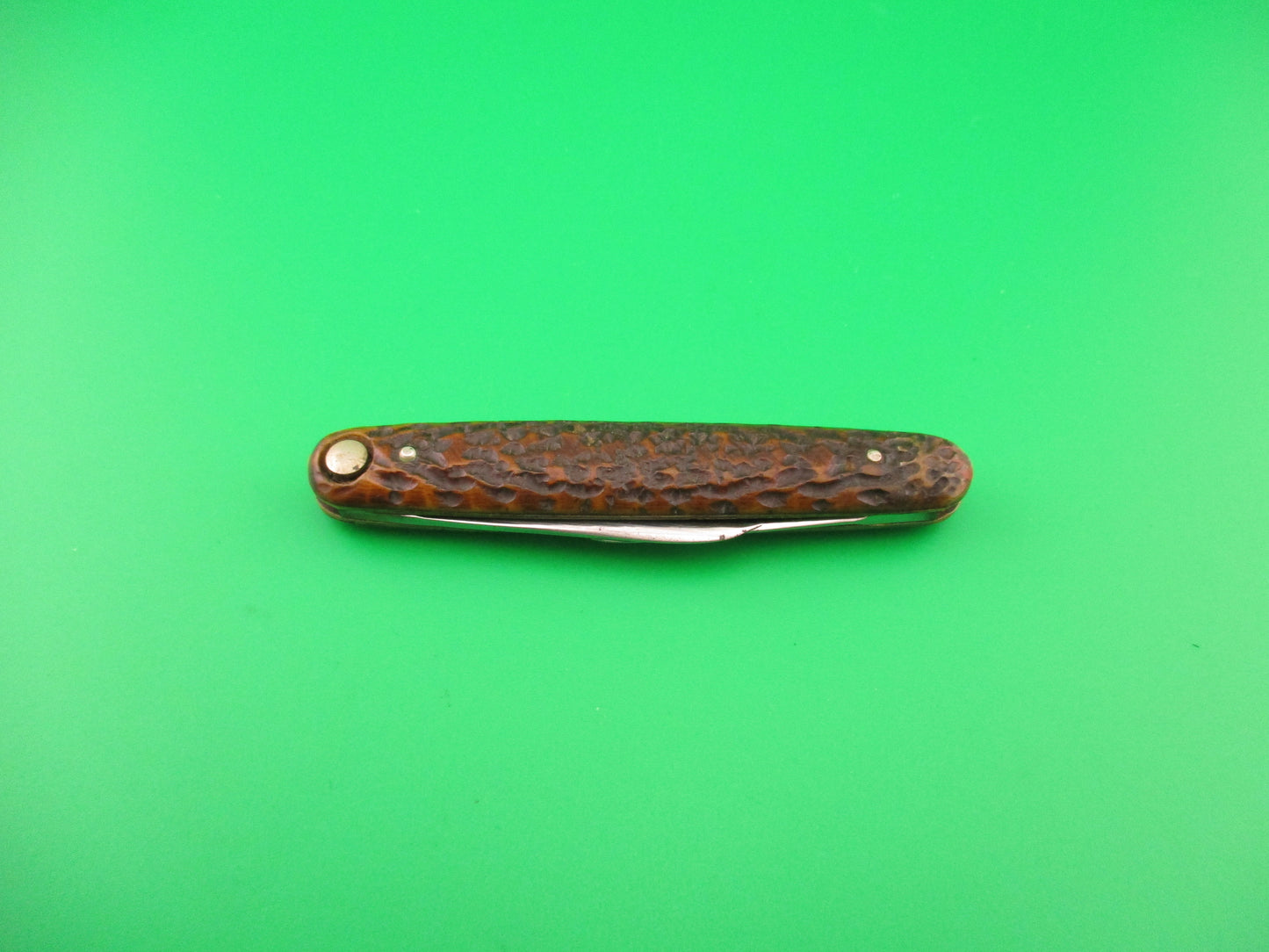 Press Button Knife Co Medium double bone switchblade knife model 100