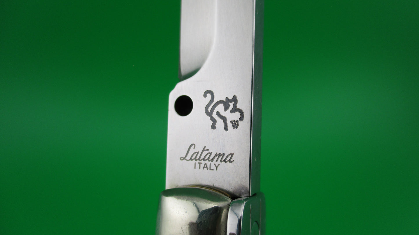 Walt's Latama ITALY (cat) 23cm Italian stiletto Gray horn automatic knife